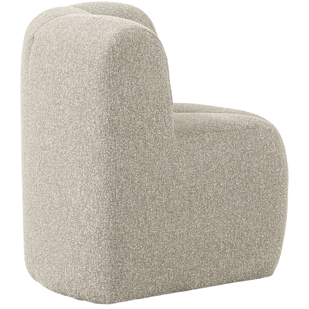 MOJO ESSBANK ECK MIT RÜCKENLEHNE BOUCLE BEIGE MELANGE