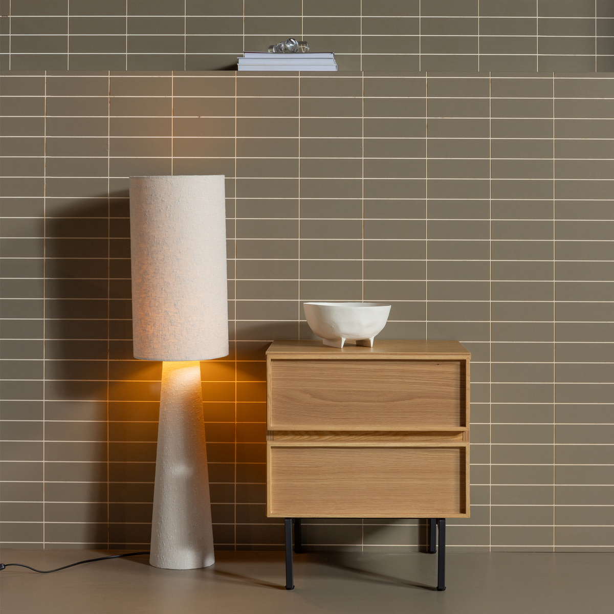 TOURS KOMMODE/ NACHTTISCH 2 SCHUBLADEN MELAMINE/MDF NATUR