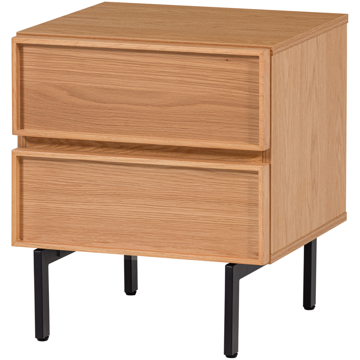 TOURS KOMMODE/ NACHTTISCH 2 SCHUBLADEN MELAMINE/MDF NATUR