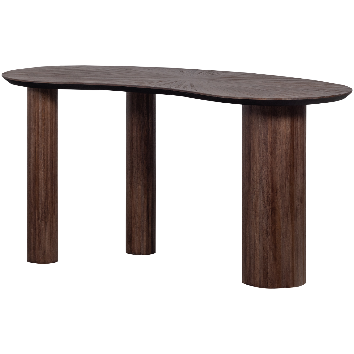 SUN ORGANIC BEISTELLTISCH/SCHREIBTISCH TEAK BRAUN