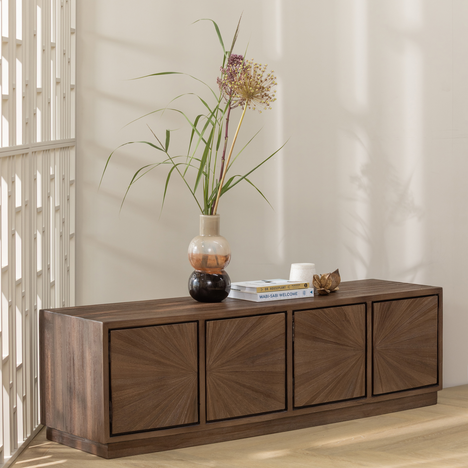 SUN TV-MÖBEL TEAK BRAUN