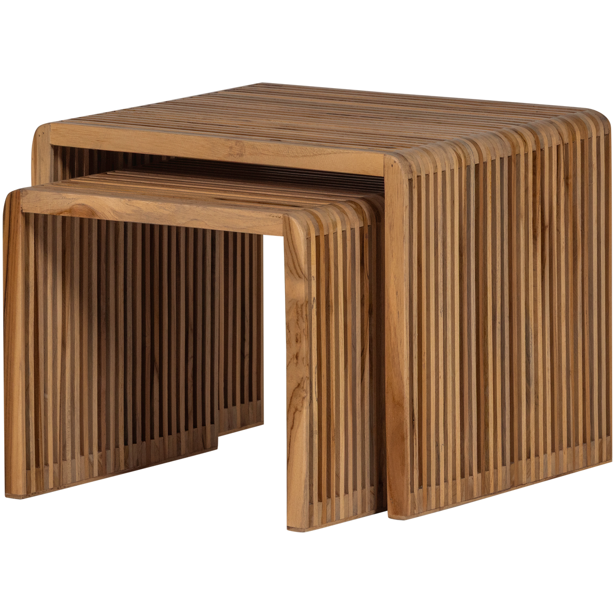 JASMIJN BEISTELLTISCH TEAK NATUR - 2ER SET
