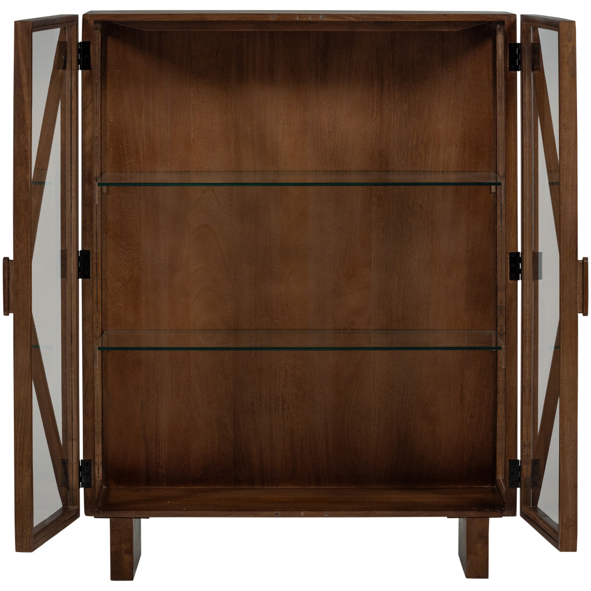 KELLA 2-TURIGER SCHRANK MANGO HOLZ BRAUN