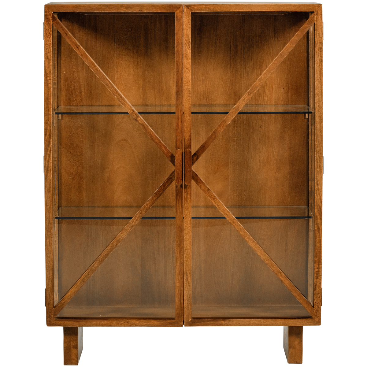 KELLA 2-TURIGER SCHRANK MANGO HOLZ NATUR