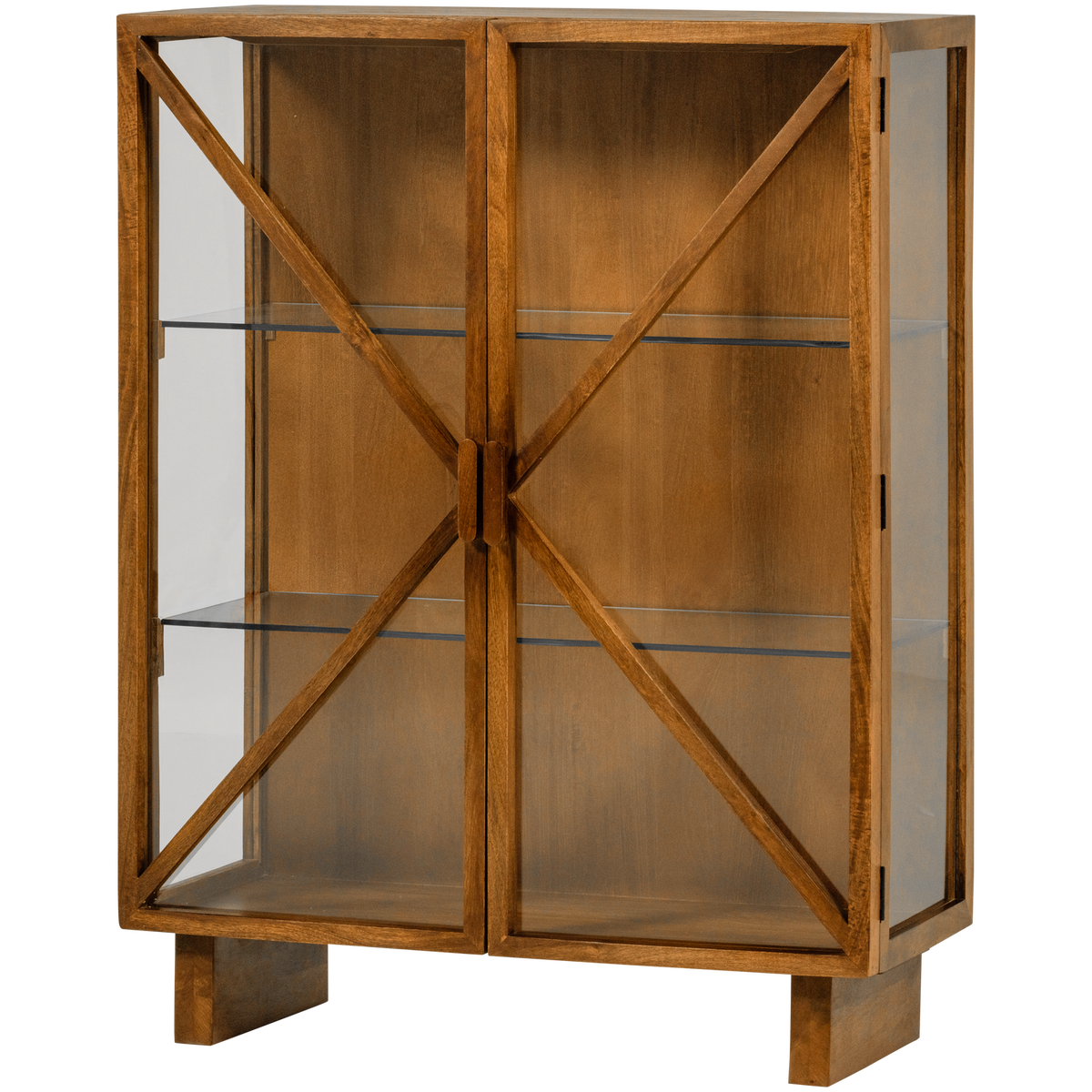 KELLA 2-TURIGER SCHRANK MANGO HOLZ NATUR