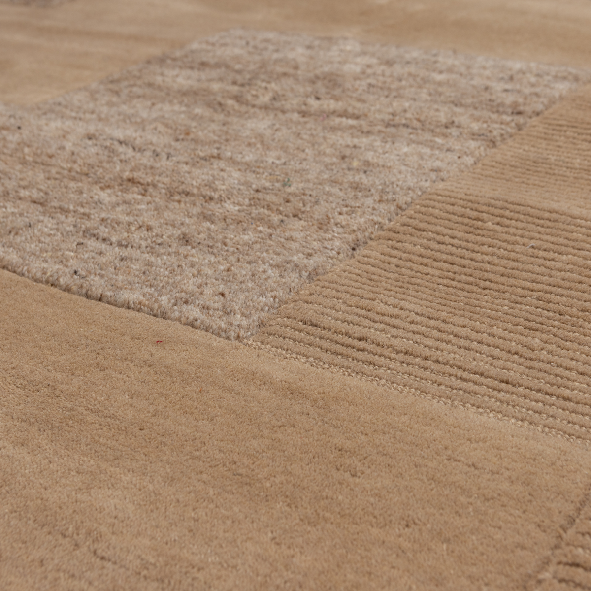NOVEN HANDGEWOBENER TEPPICH WOLLE/BAUMWOLLE SAND 170x240CM