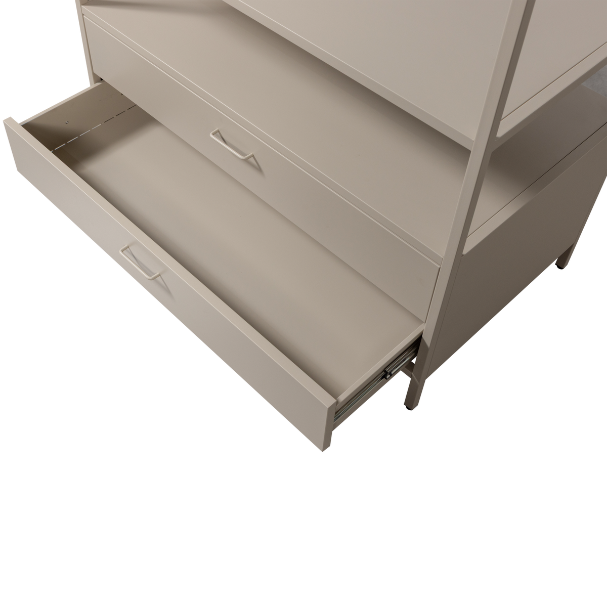 FERRIS OFFEN KLEIDERSCHRANK 100 CM METALL SAND