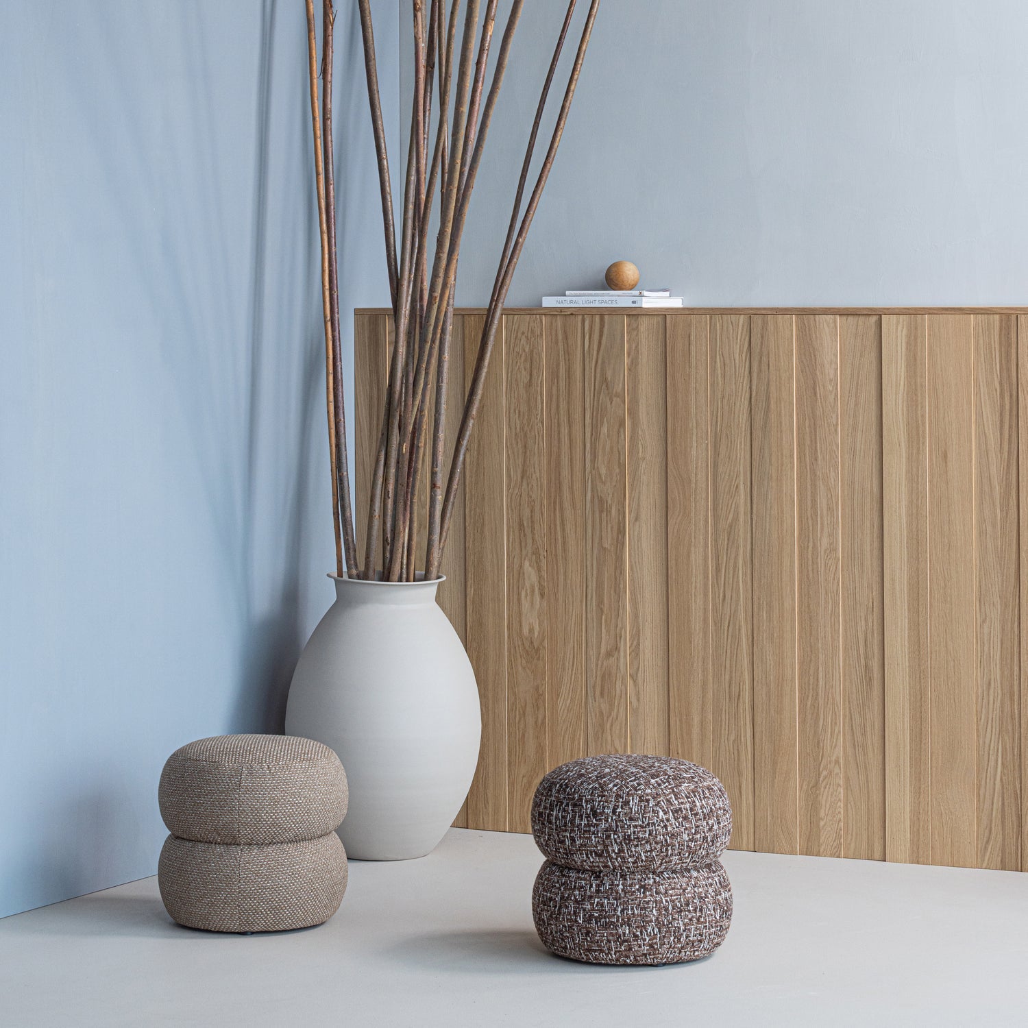 CARO VASE XXL METALL SAND