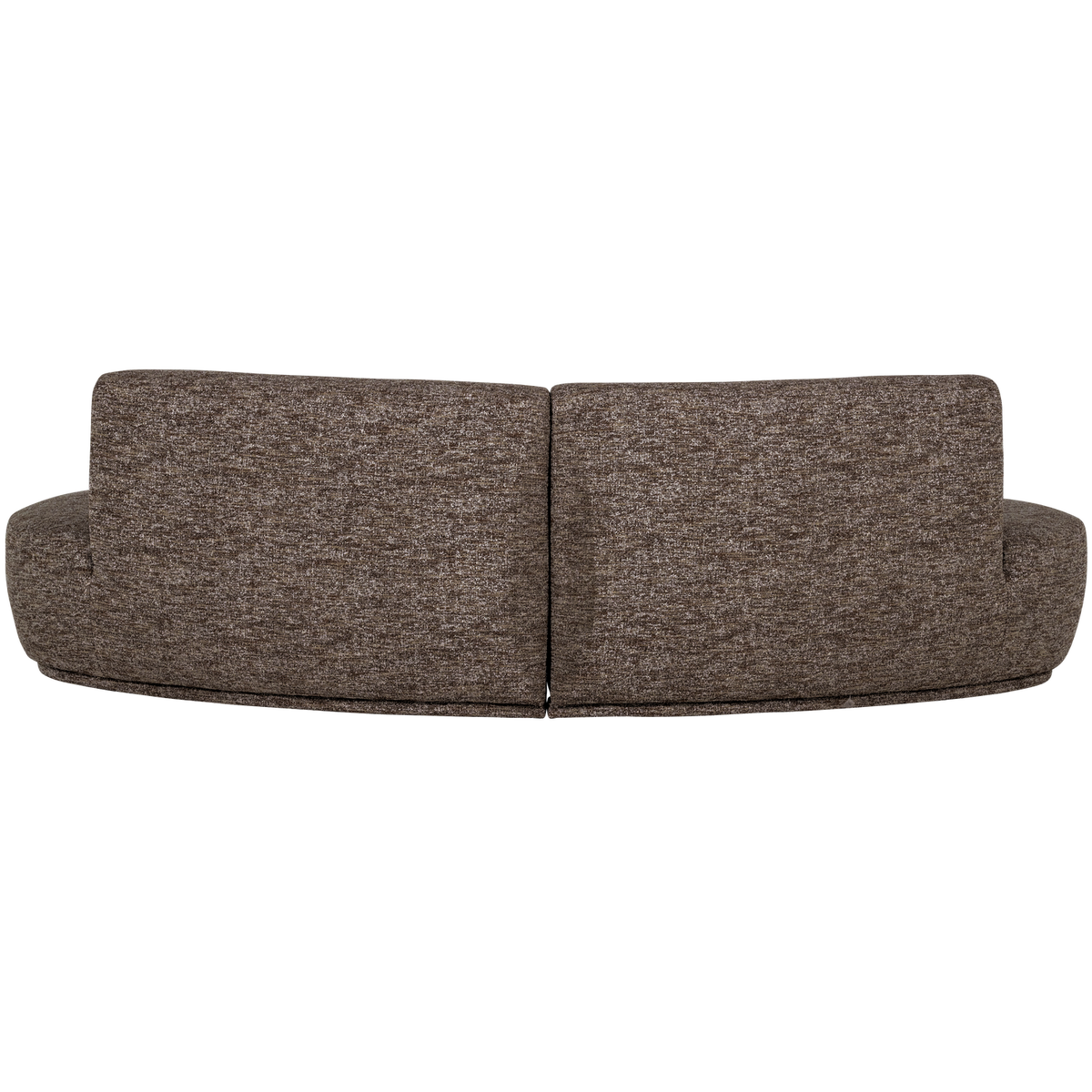 BATAVIER HALBRUNDES SOFA 4-SITZER BRAUN MELANGE