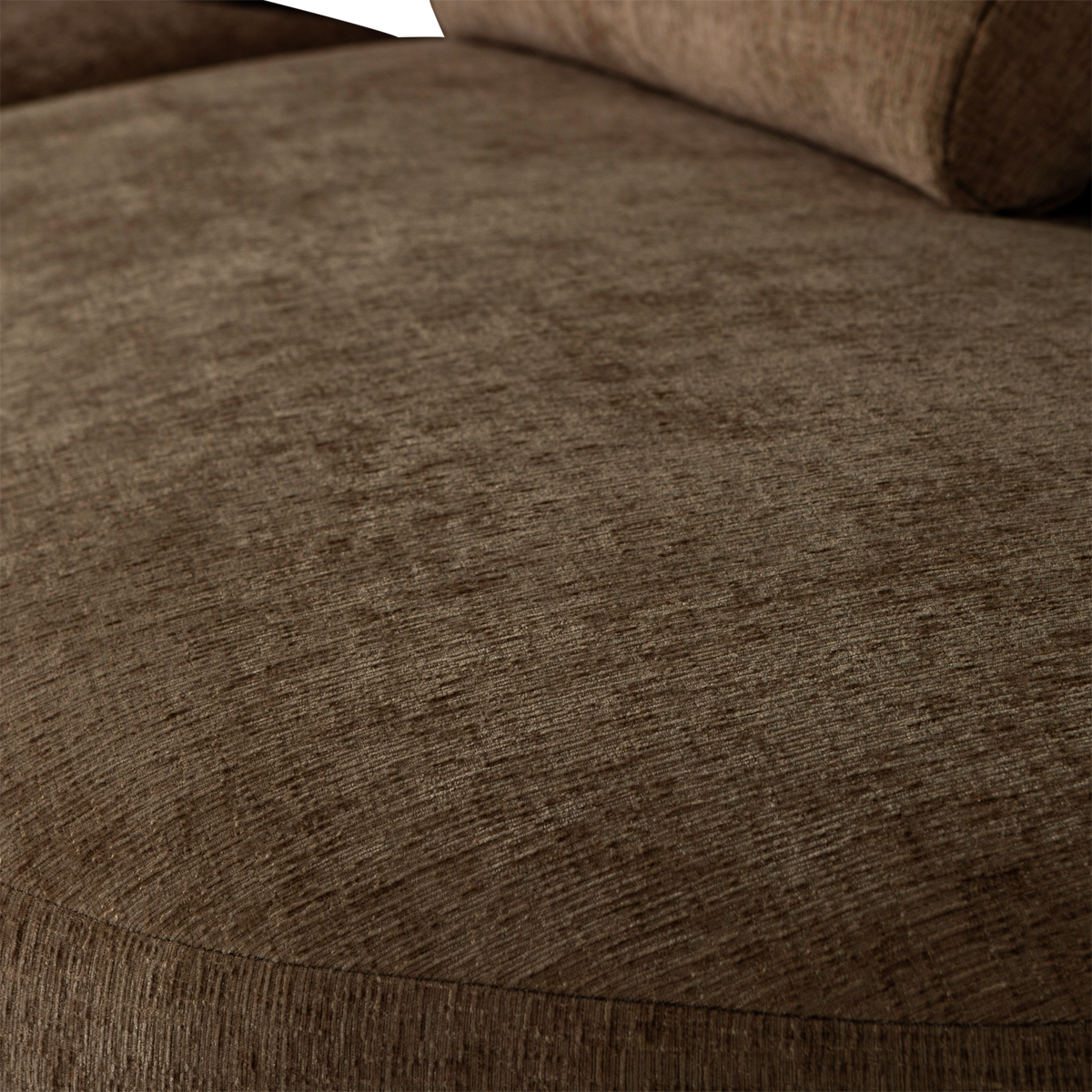 BATAVIER HALBRUNDES SOFA 4-SITZER VELVET BRAUN MELANGE