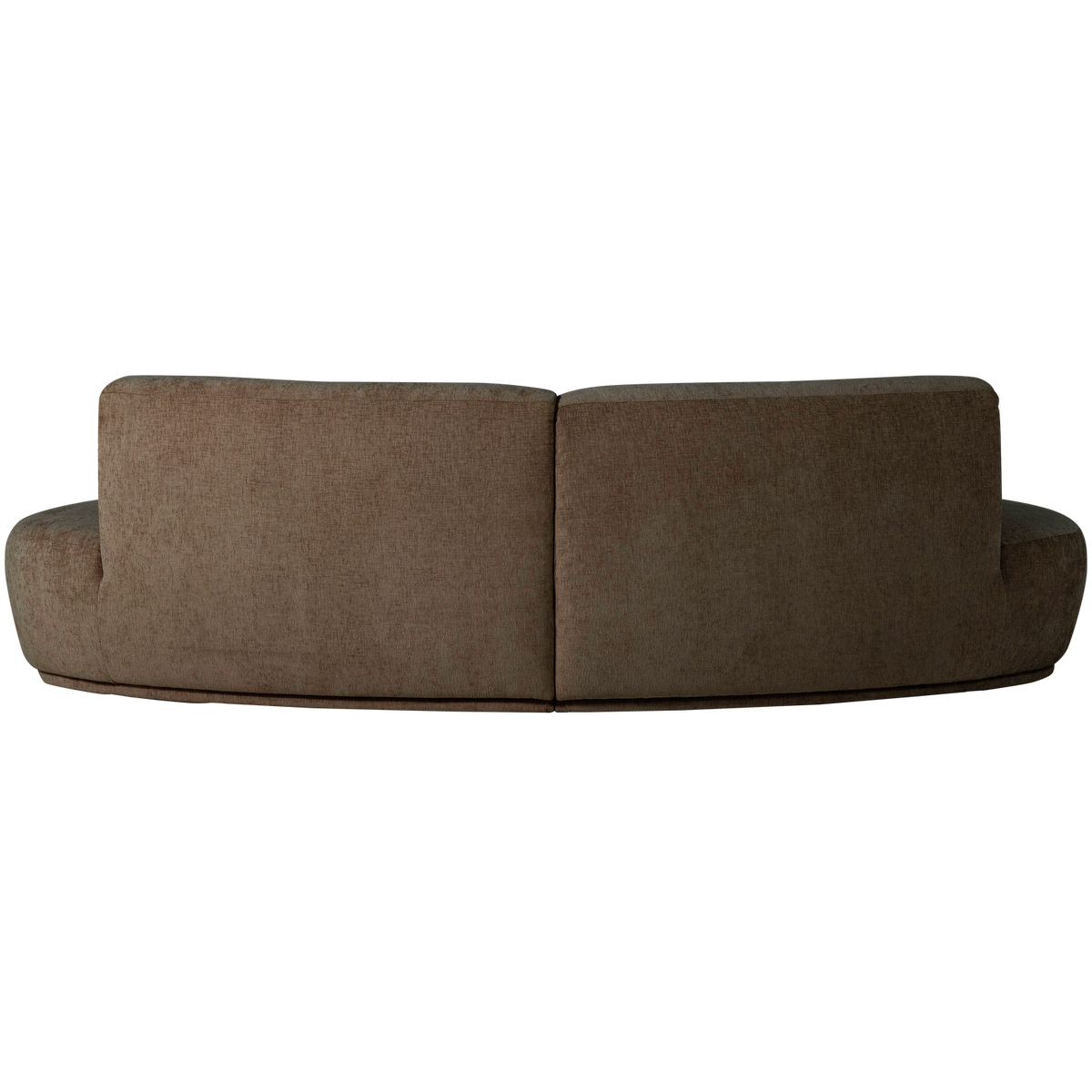 BATAVIER HALBRUNDES SOFA 4-SITZER VELVET BRAUN MELANGE