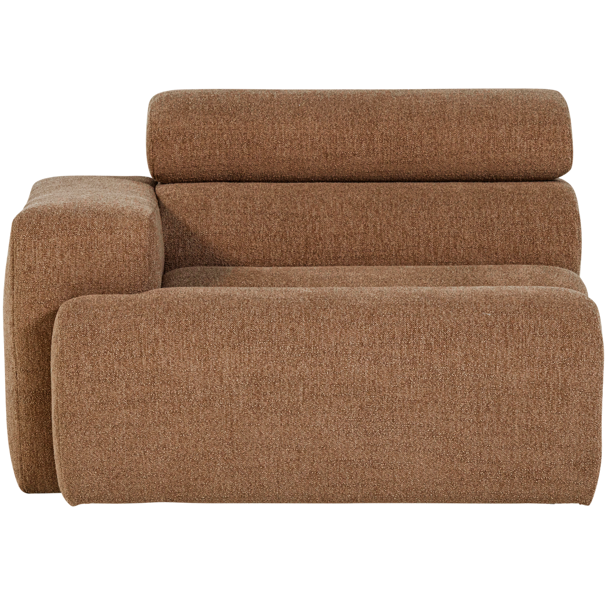 NOVI 1-SITZER ELEMENT ARM LINKS BOUCLE KARAMELBRAUN