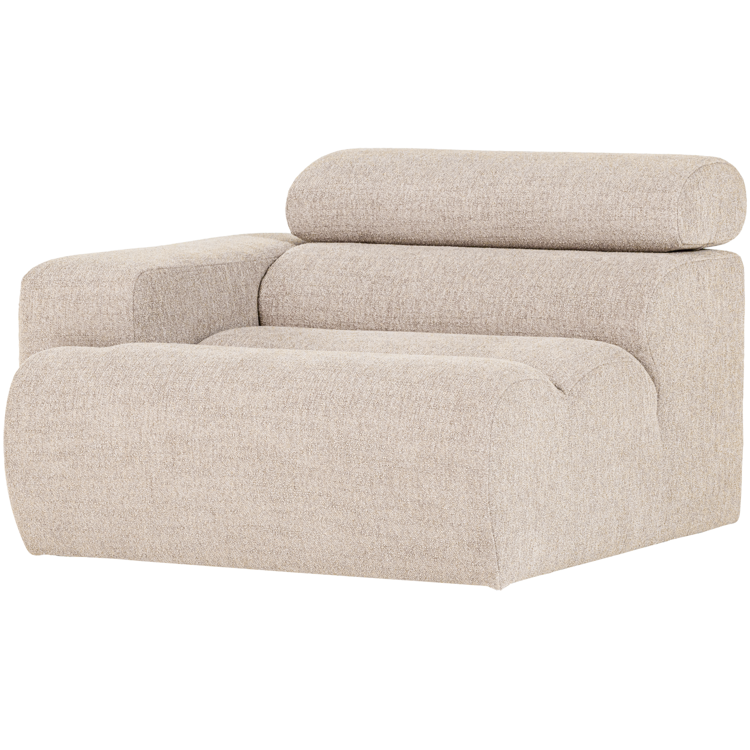 NOVI 1-SITZER ELEMENT ARM LINKS BOUCLE NATUR