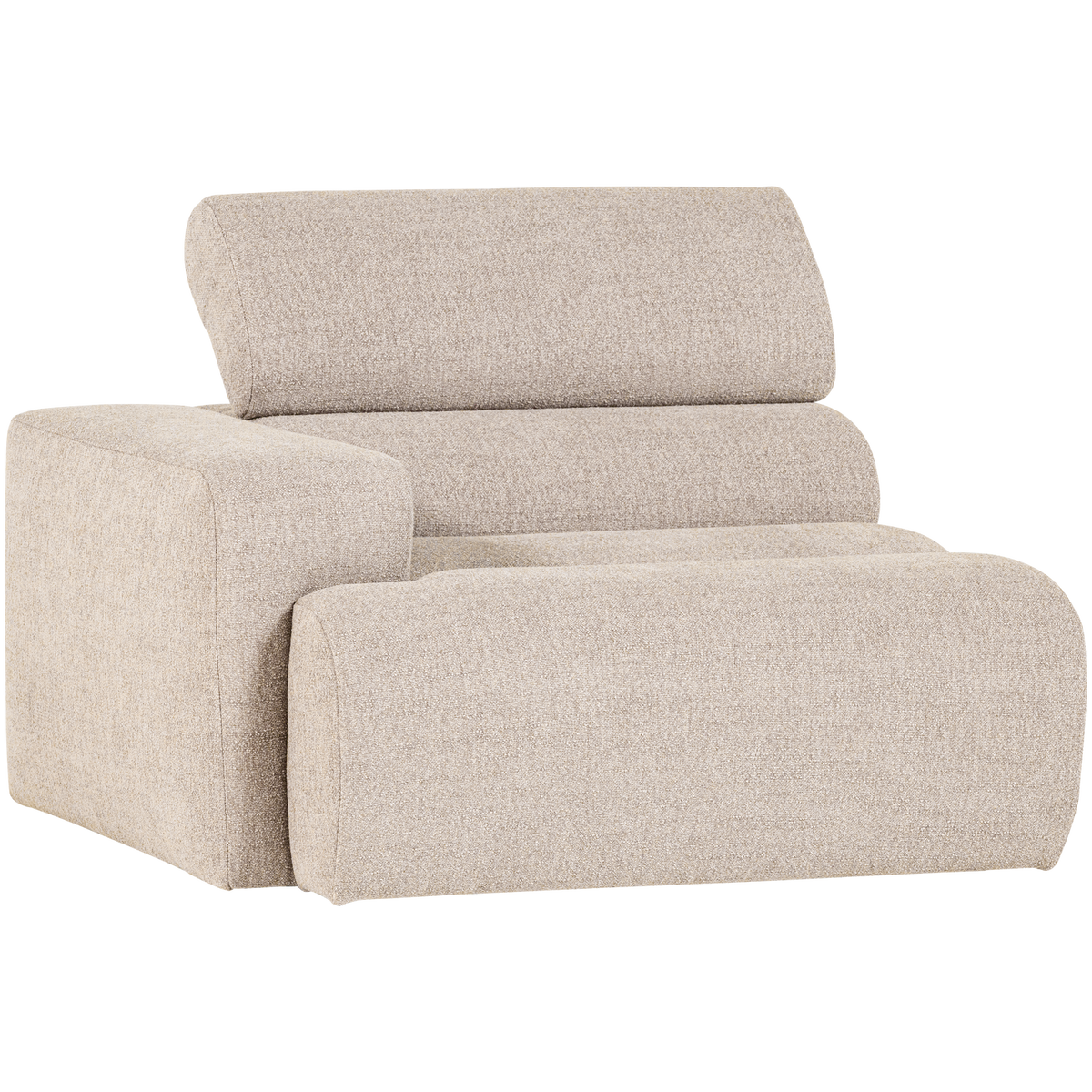 NOVI 1-SITZER ELEMENT ARM LINKS BOUCLE NATUR