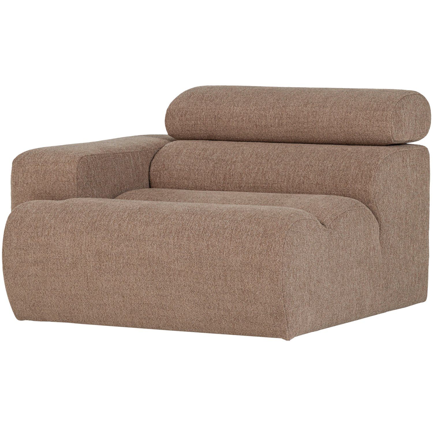 NOVI 1-SITZER ELEMENT ARM LINKS BOUCLE TAUPE