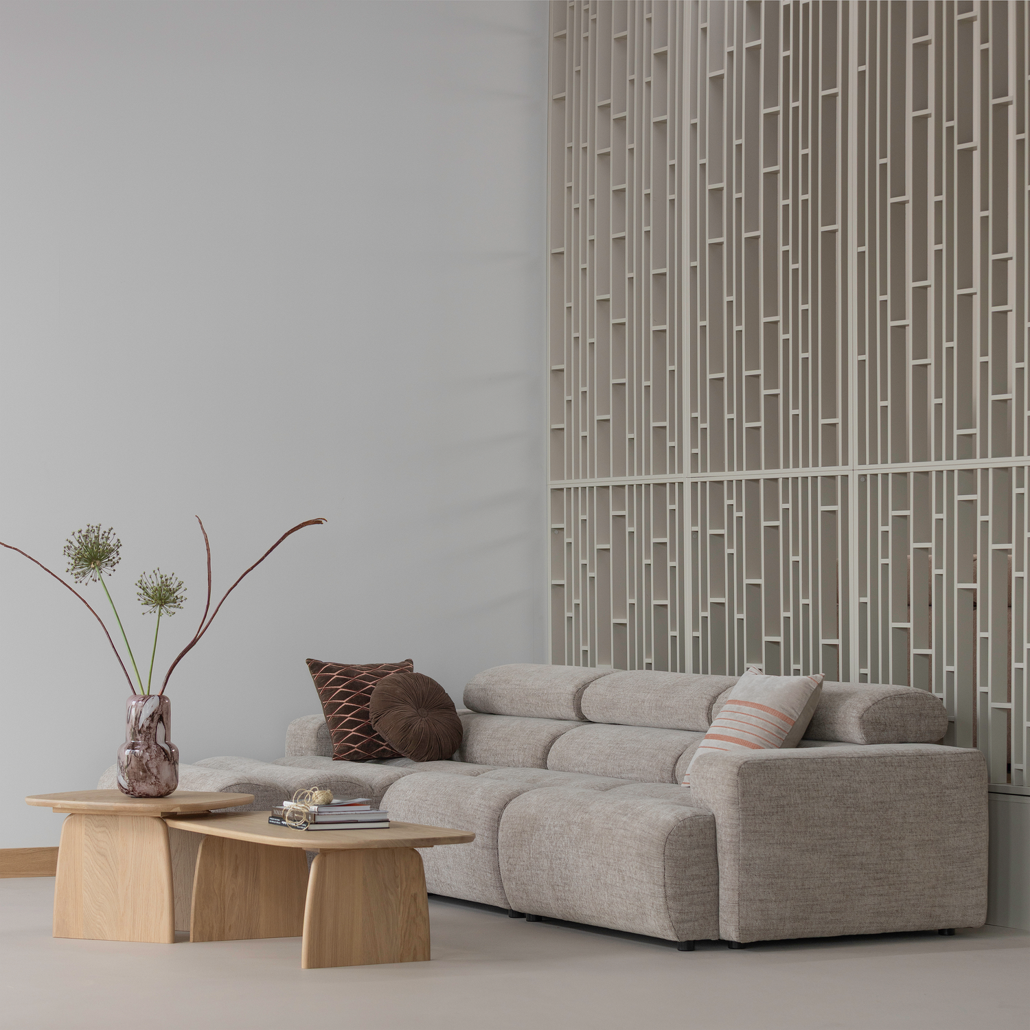 NOVI 1-SITZER ELEMENT BOUCLE NATUR