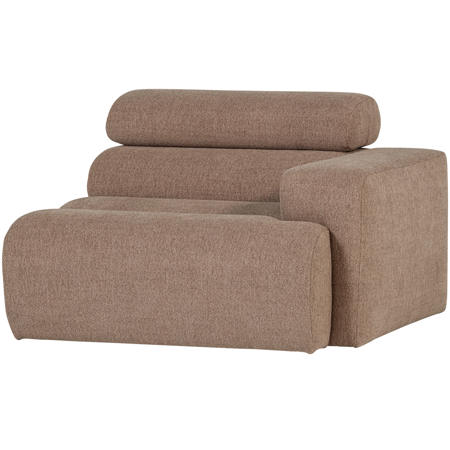 NOVI 1-SITZER ELEMENT ARM RECHTS BOUCLE TAUPE