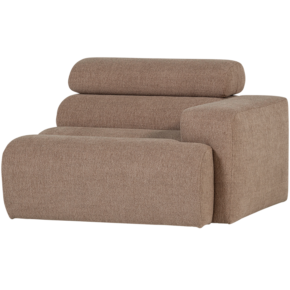 NOVI 1-SITZER ELEMENT ARM RECHTS BOUCLE TAUPE