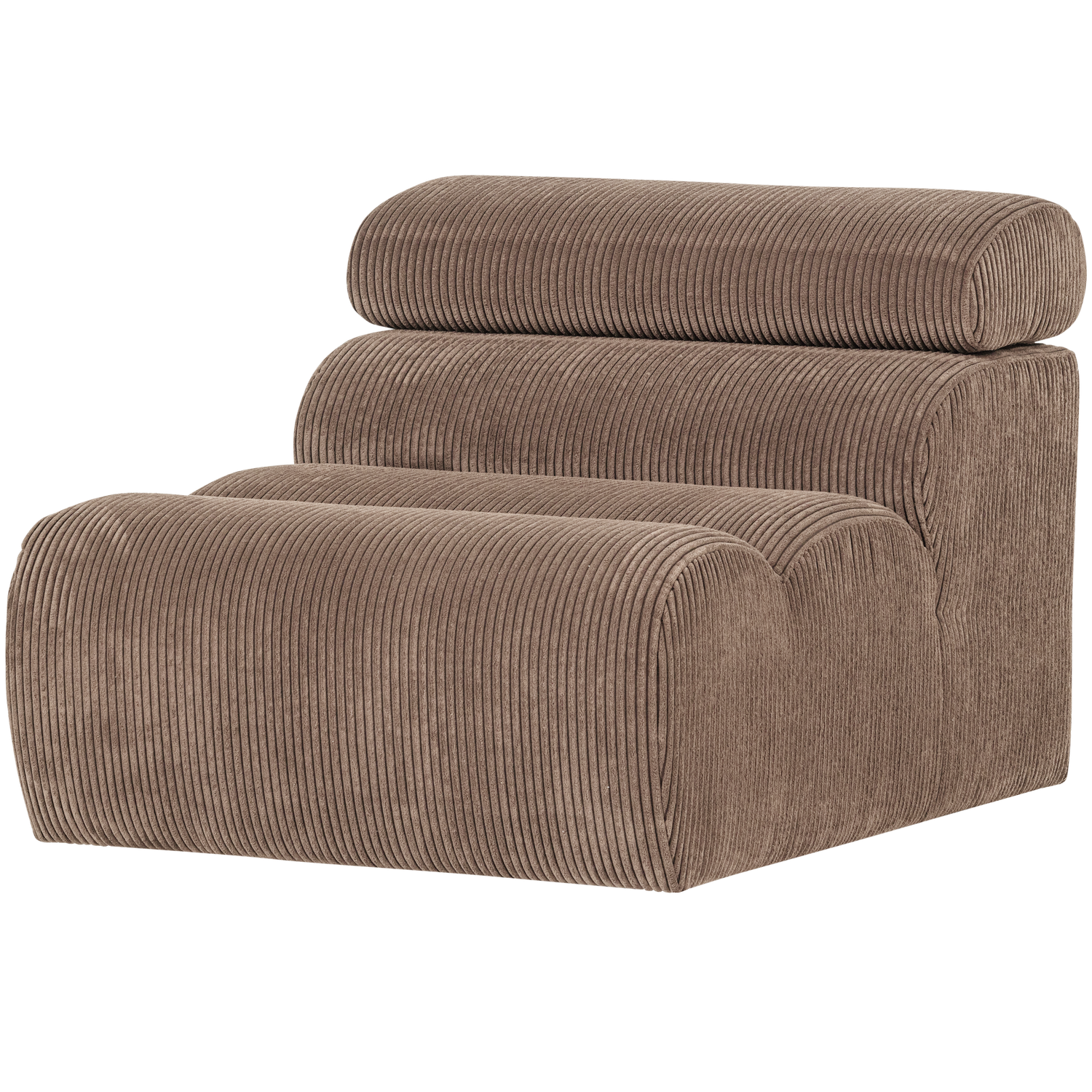 NOVI 1-SITZER ELEMENT GERIPPTER STOFF TAUPE