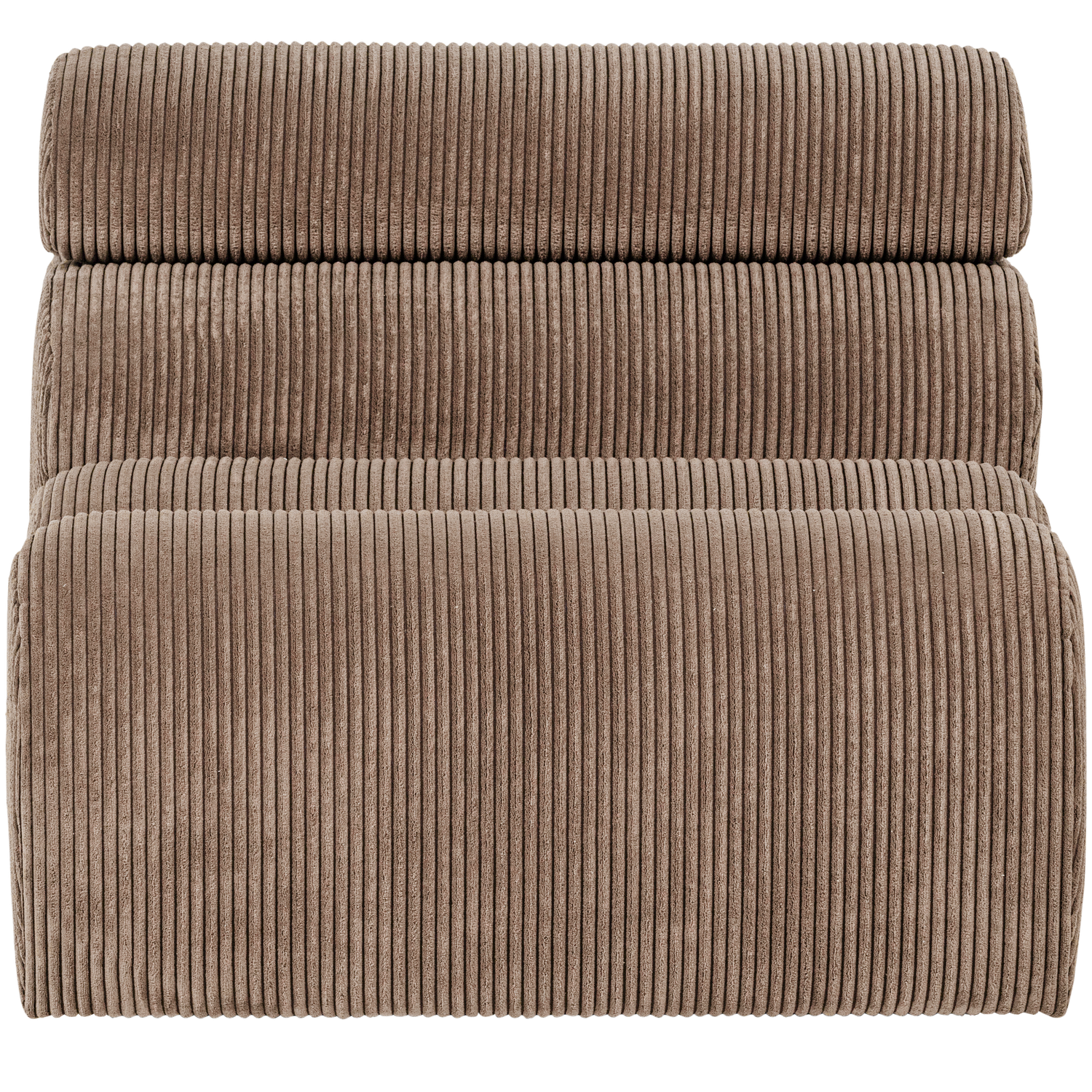 NOVI 1-SITZER ELEMENT GERIPPTER STOFF TAUPE