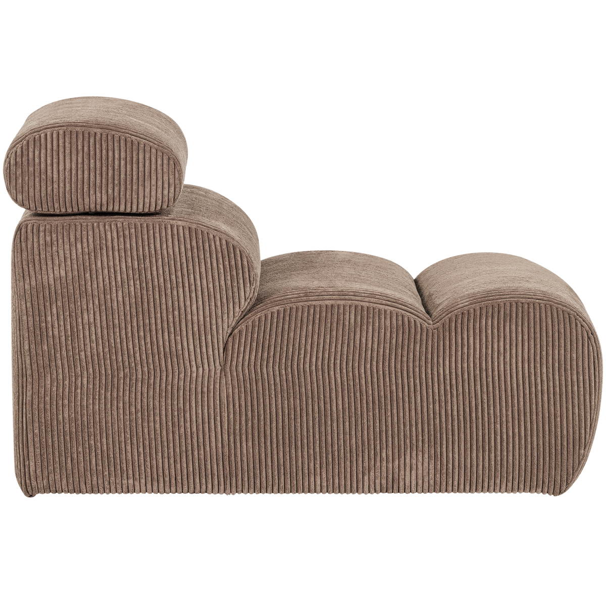 NOVI 1-SITZER ELEMENT GERIPPTER STOFF TAUPE