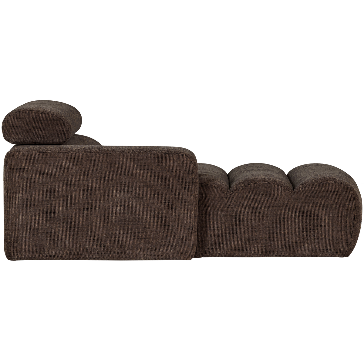 NOVI CHAISE LONGUE ELEMENT LINKS DUNKELBRAUN MELANGE