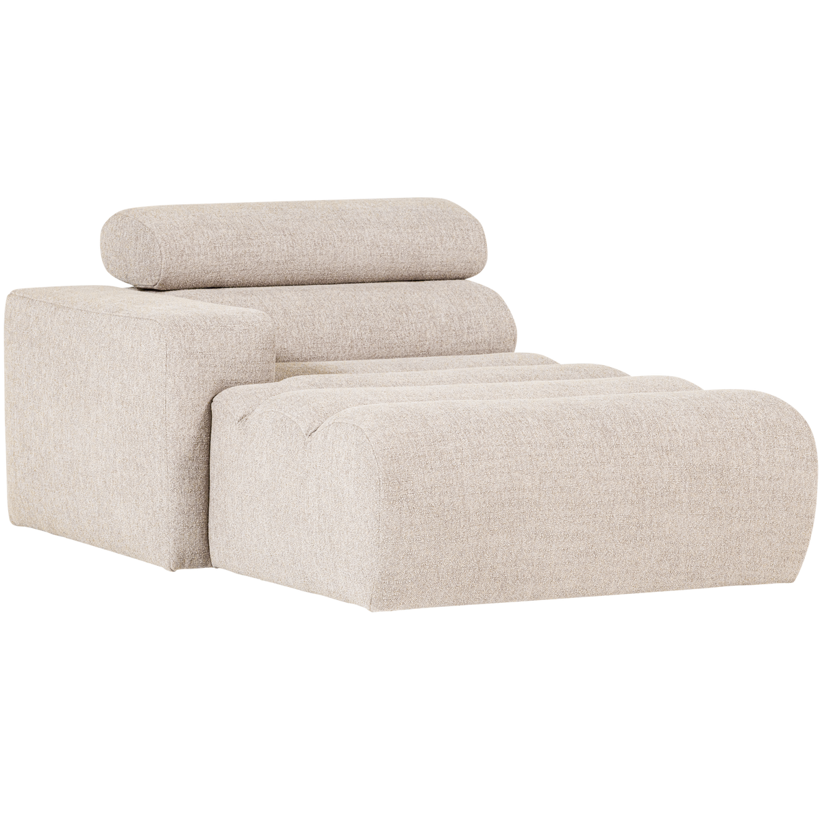 NOVI CHAISE LONGUE ELEMENT LINKS BOUCLE NATUR