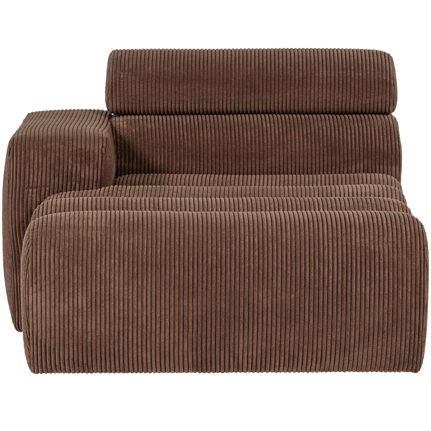 NOVI CHAISE LONGUE ELEMENT ARM LINKS GERIPPTER MOKKABRAUN
