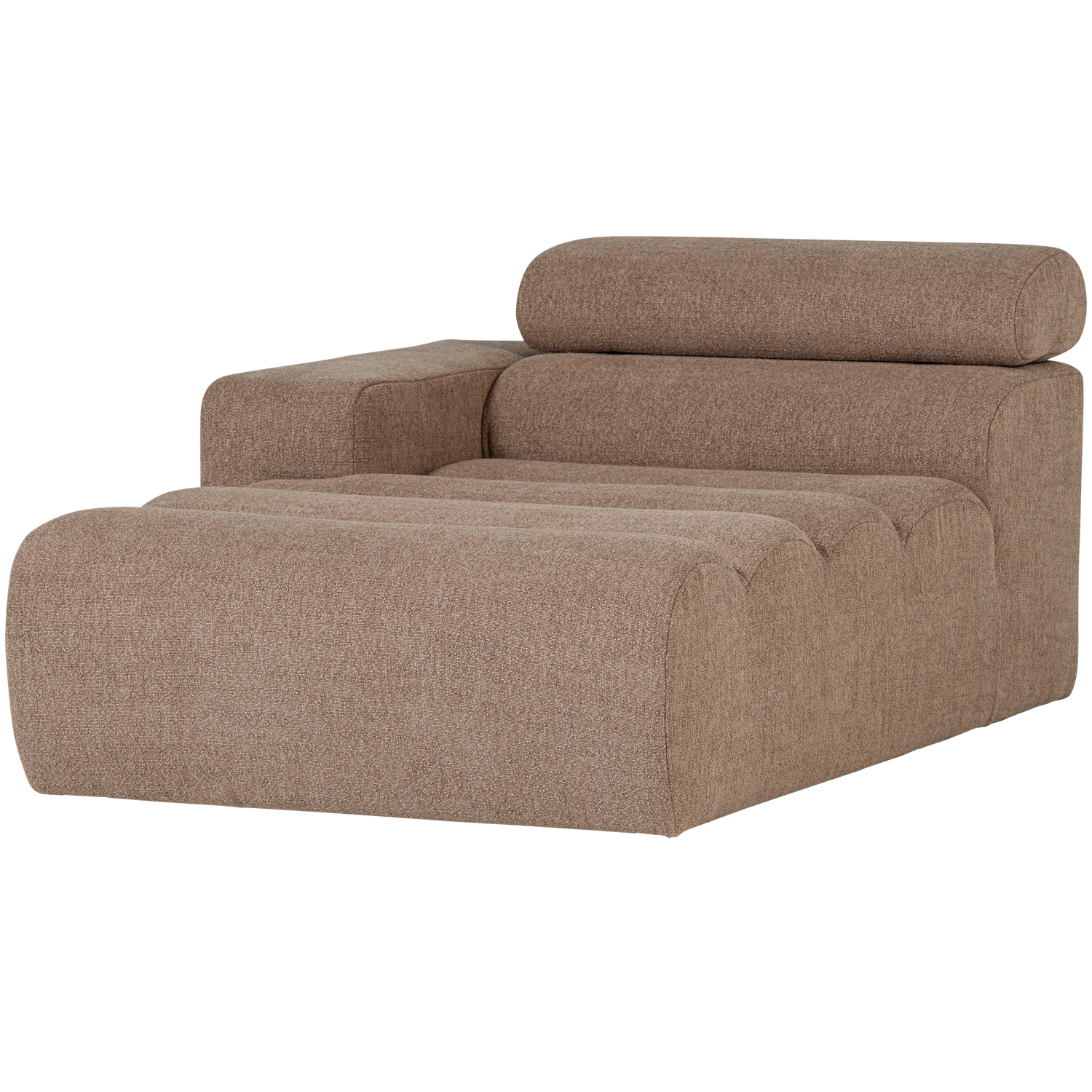 NOVI CHAISE LONGUE ELEMENT LINKS BOUCLE TAUPE