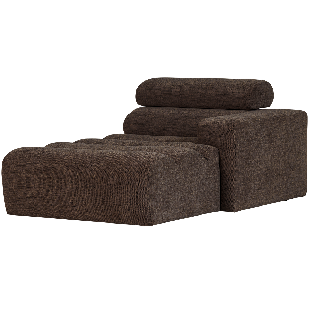 NOVI CHAISE LONGUE ELEMENT RECHTS DUNKELBRAUN MELANGE