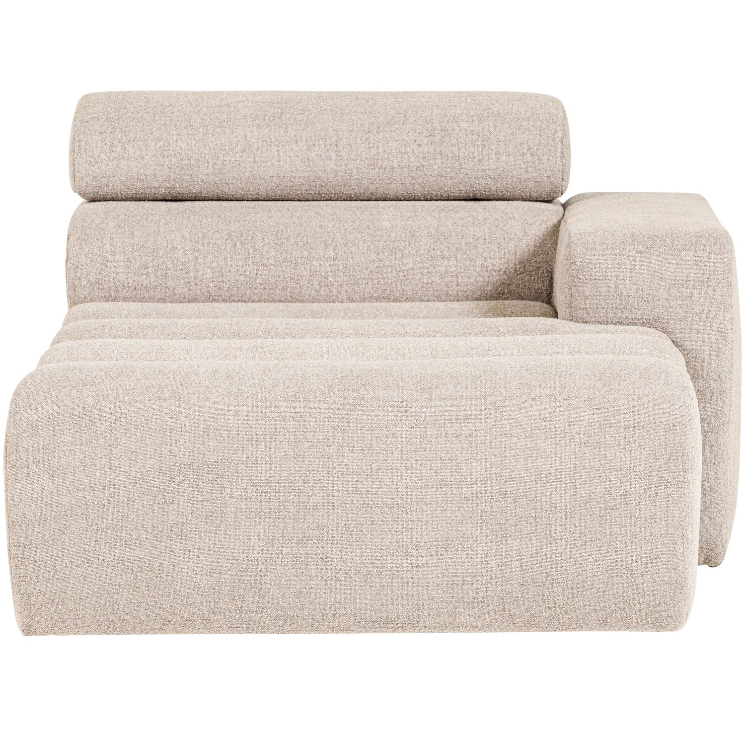 NOVI CHAISE LONGUE ELEMENT RECHTS BOUCLE NATUR