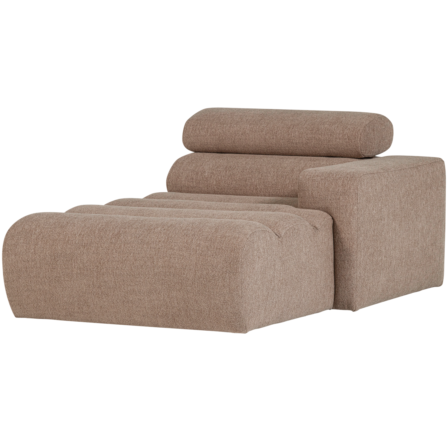 NOVI CHAISE LONGUE ELEMENT RECHTS BOUCLE TAUPE