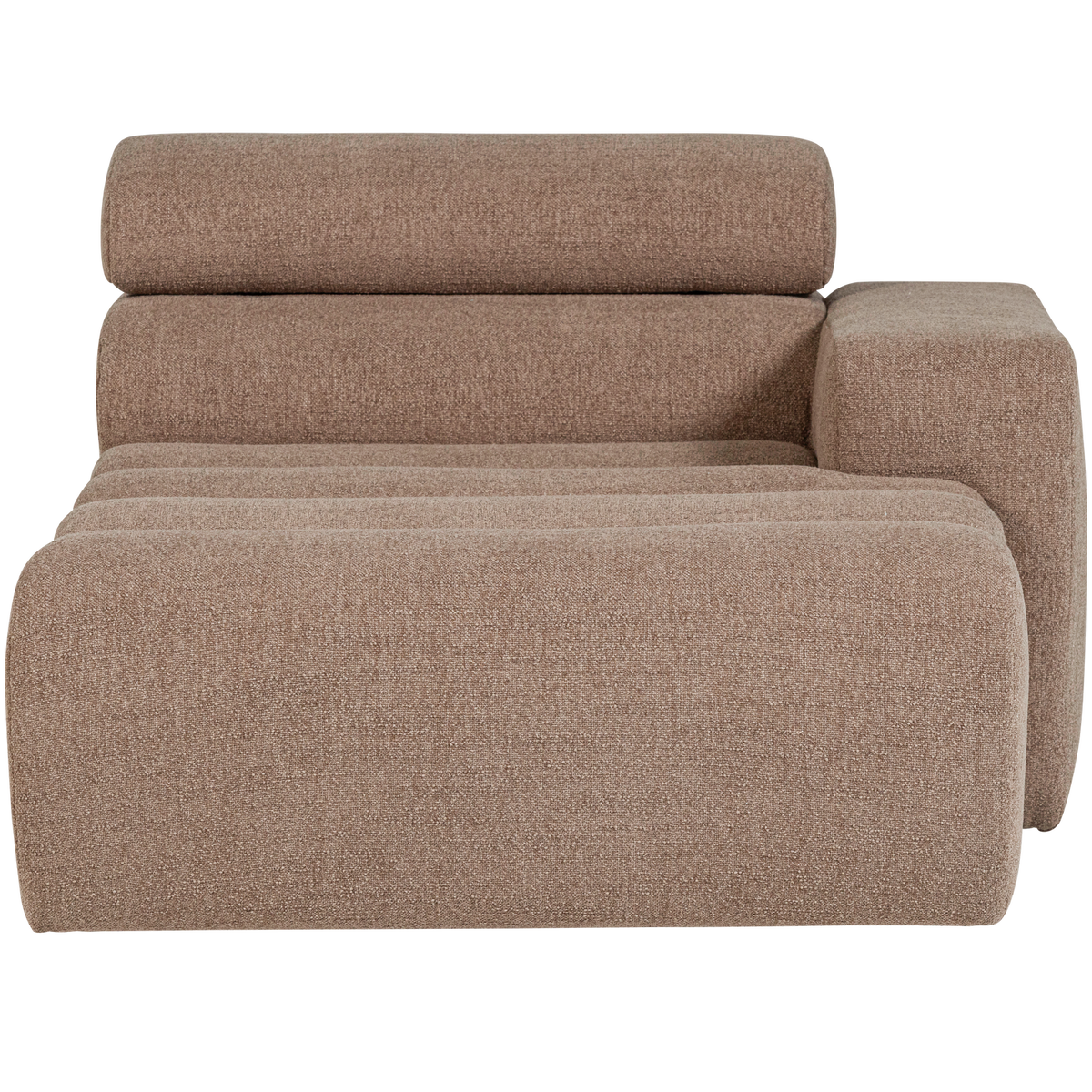 NOVI CHAISE LONGUE ELEMENT RECHTS BOUCLE TAUPE