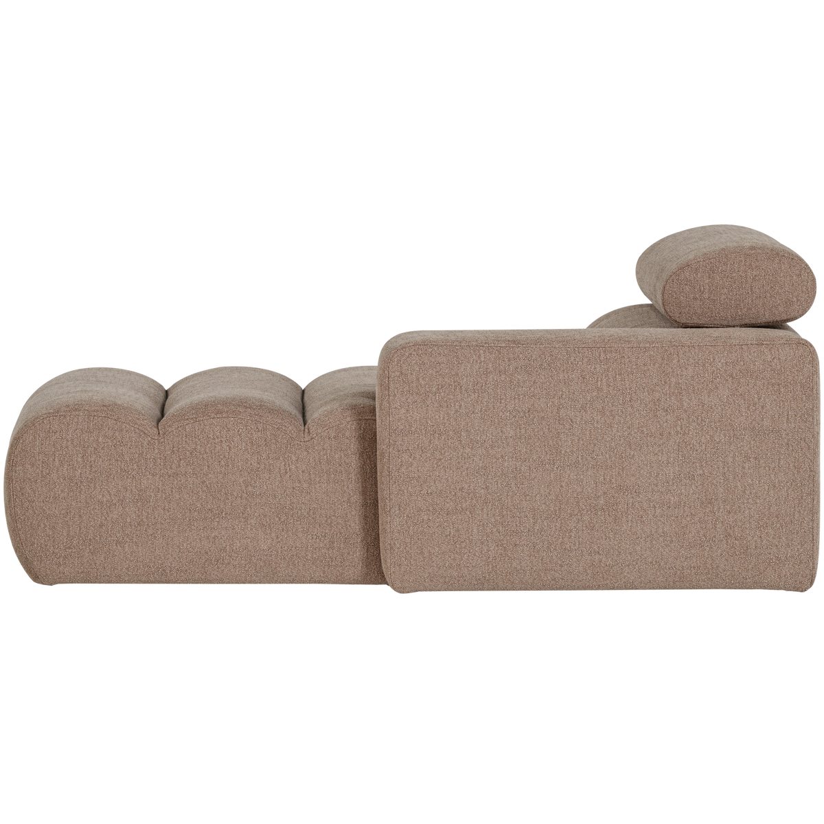 NOVI CHAISE LONGUE ELEMENT RECHTS BOUCLE TAUPE