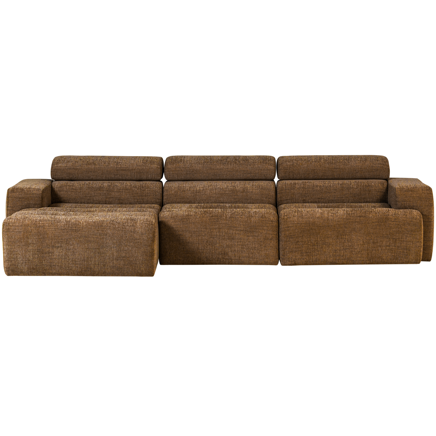 NOVI CHAISE LONGUE SOFA LINKS CARAMEL MELANGE
