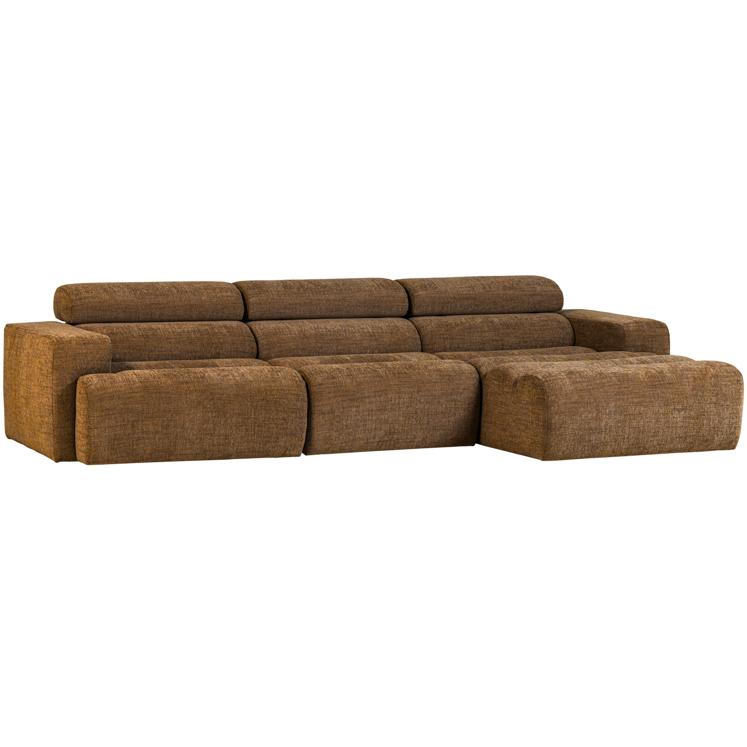 NOVI CHAISE LONGUE SOFA RECHTS CARAMEL MELANGE