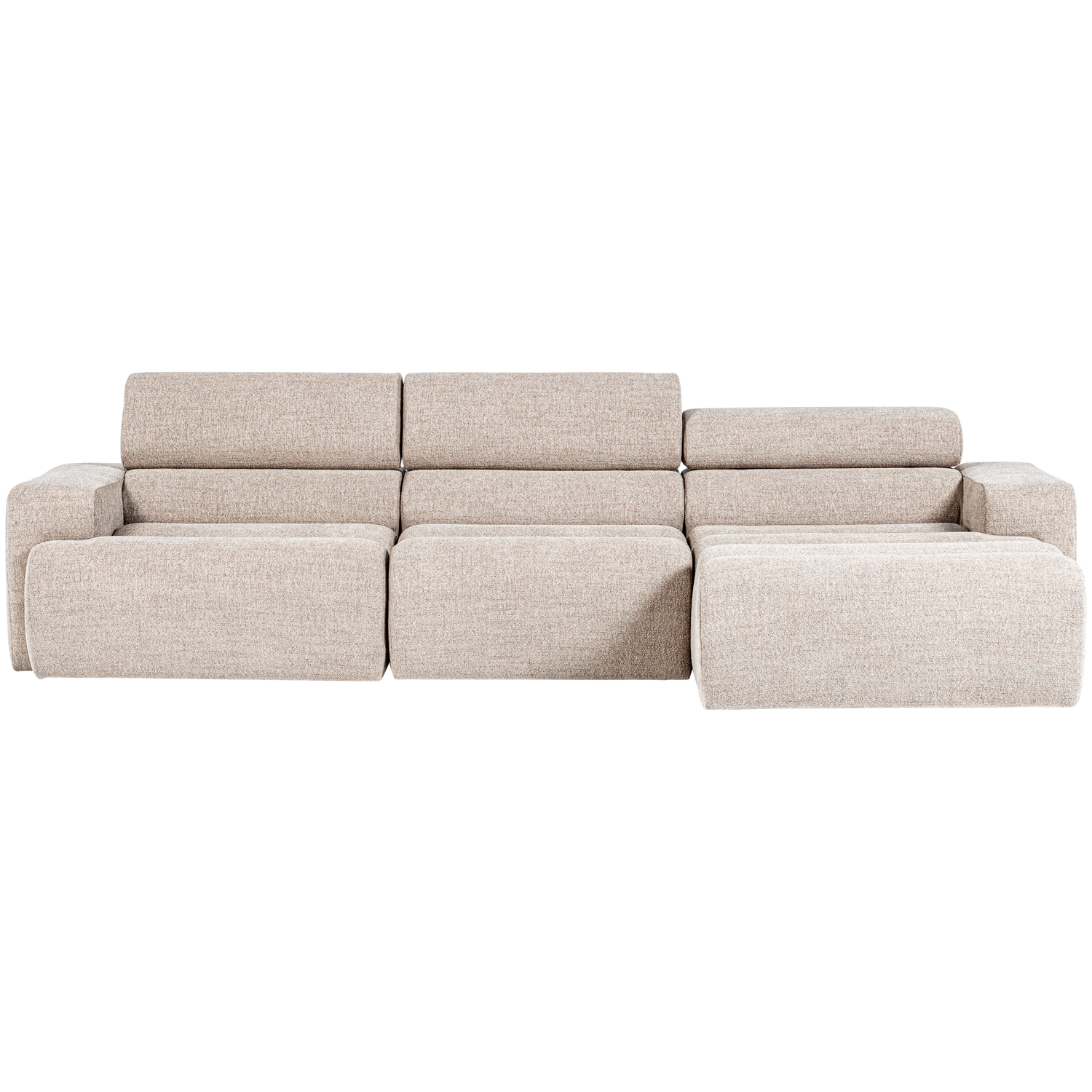 NOVI CHAISE LONGUE SOFA RECHTS BOUCLE NATUR
