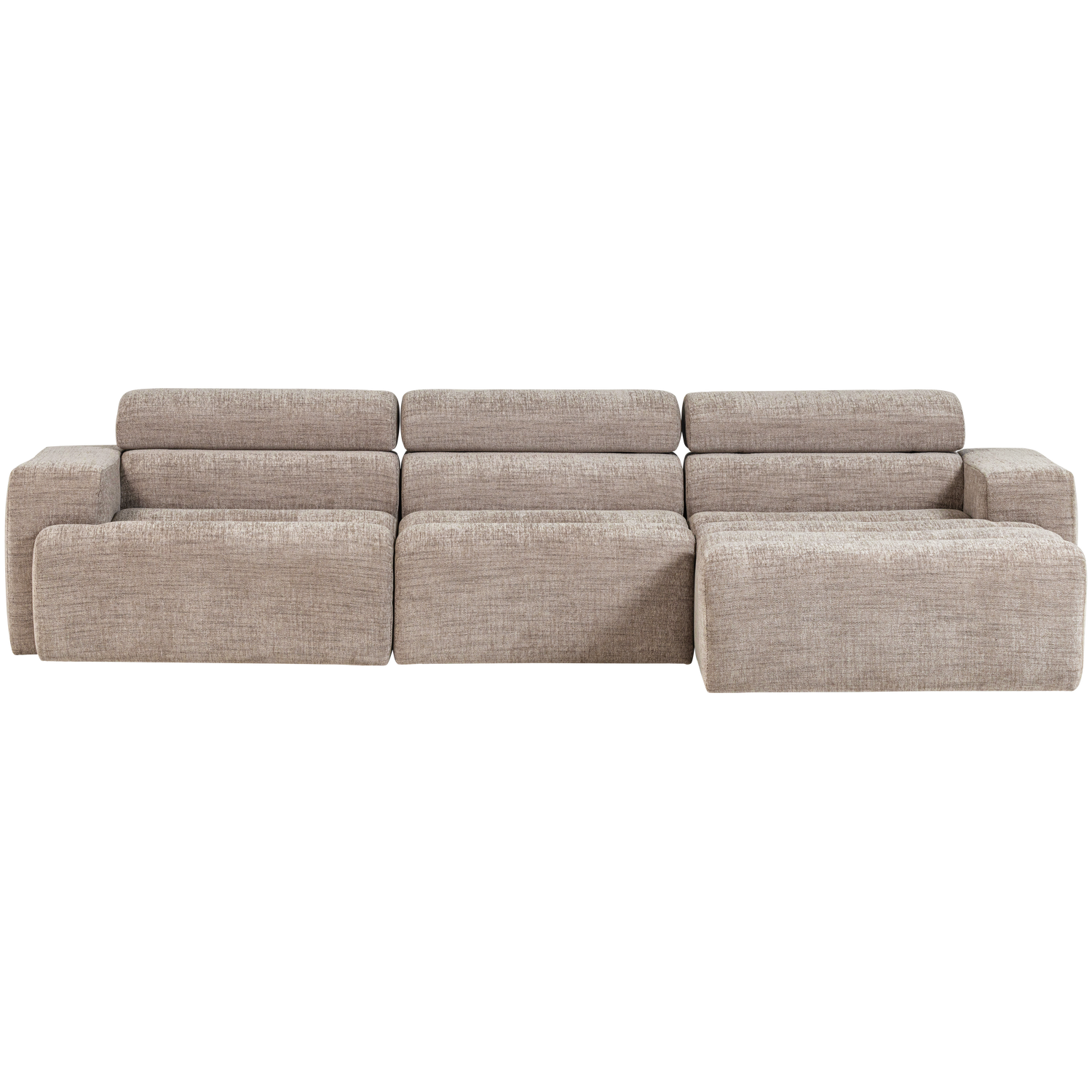 NOVI CHAISE LONGUE SOFA RECHTS NATUR MELANGE