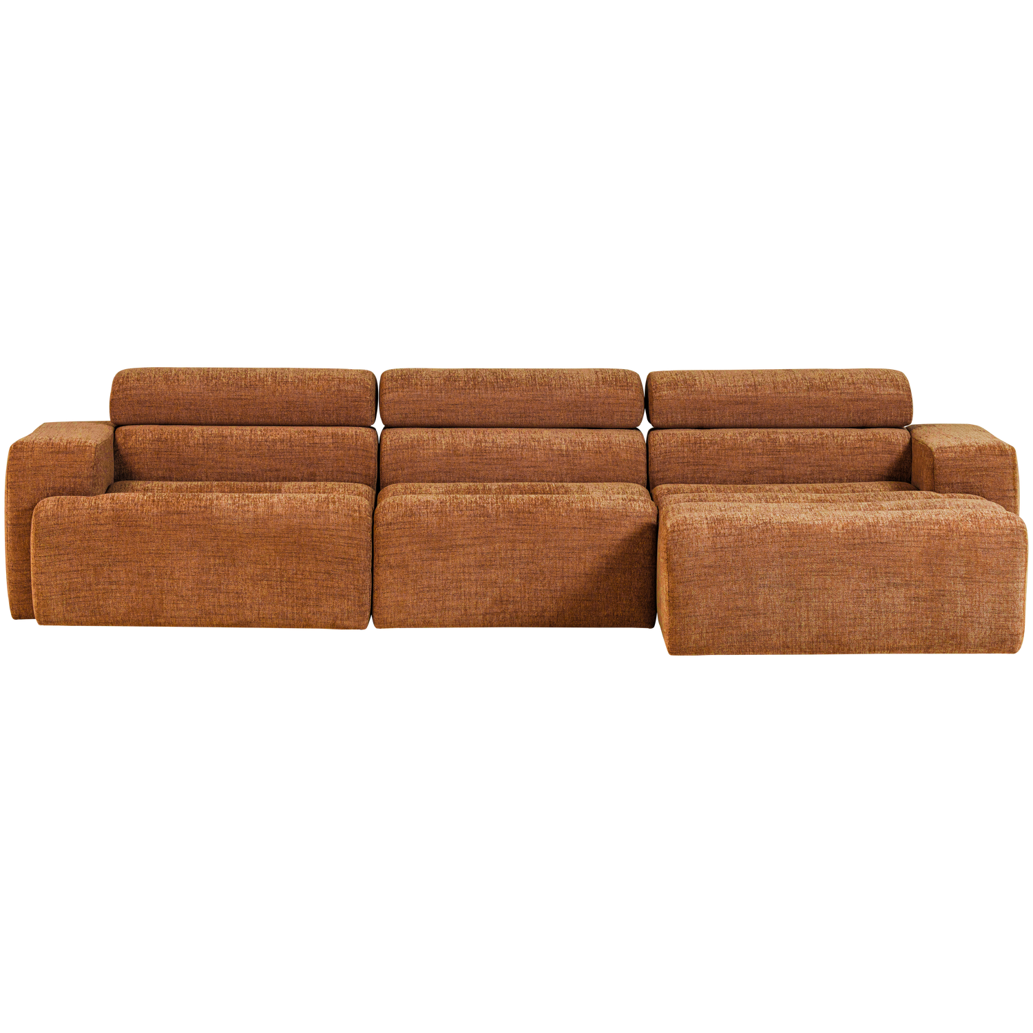 NOVI CHAISE LONGUE SOFA RECHTS ORANGE MELANGE