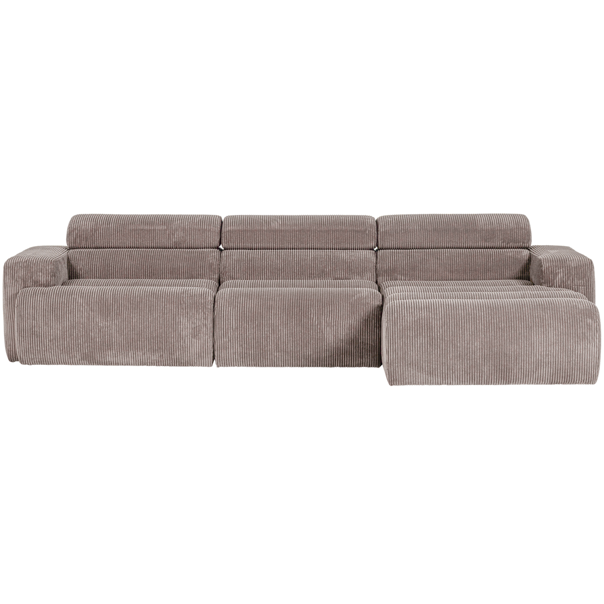 NOVI CHAISE LONGUE SOFA RECHTS GERIPPTER SAND