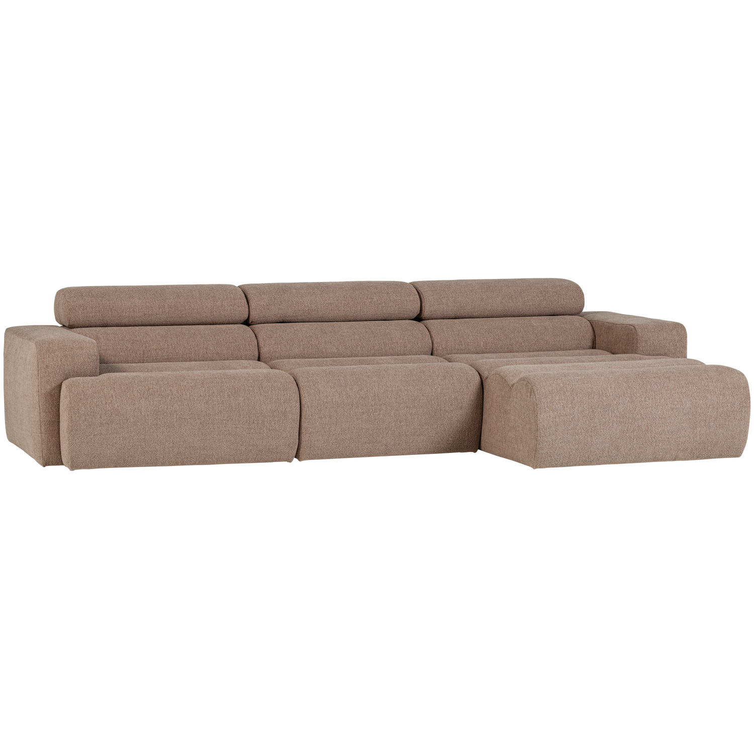 NOVI CHAISE LONGUE SOFA RECHTS BOUCLE TAUPE