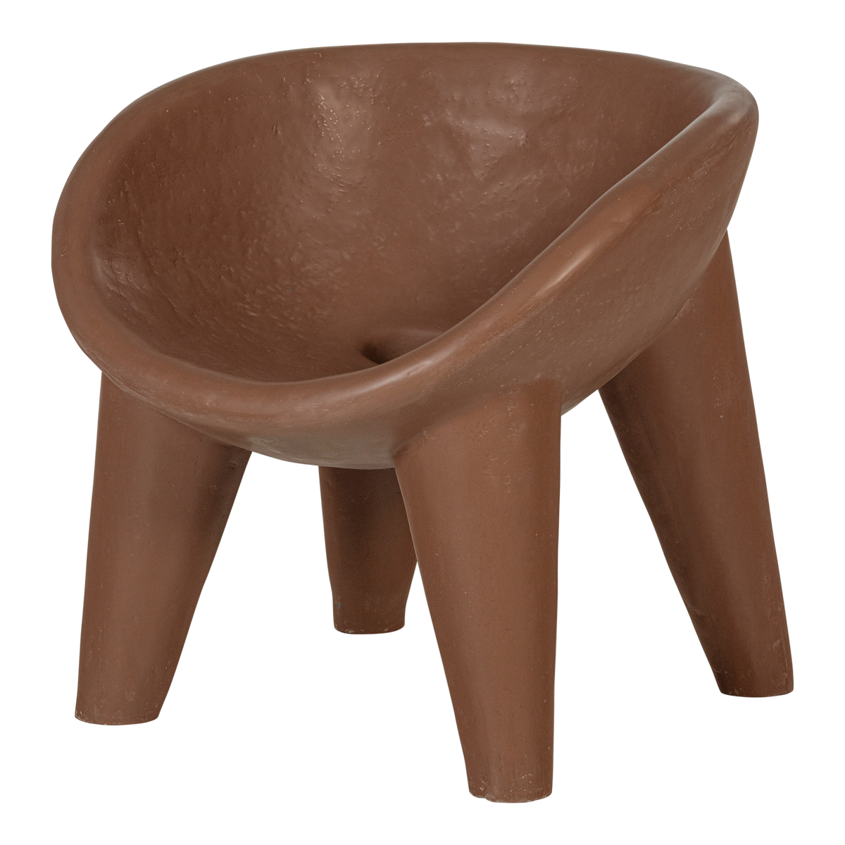 ORIO GARTEN LOUNGE SESSEL VERSTARKTES FASERPOLYMER ROT/BRAUN
