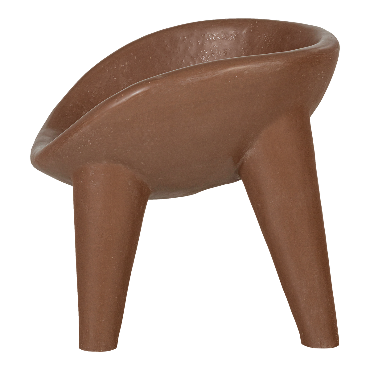 ORIO GARTEN LOUNGE SESSEL VERSTARKTES FASERPOLYMER ROT/BRAUN