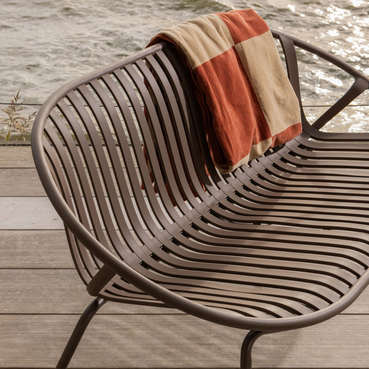 ZENA PLAID VELVET ROSTBRAUN/BEIGE