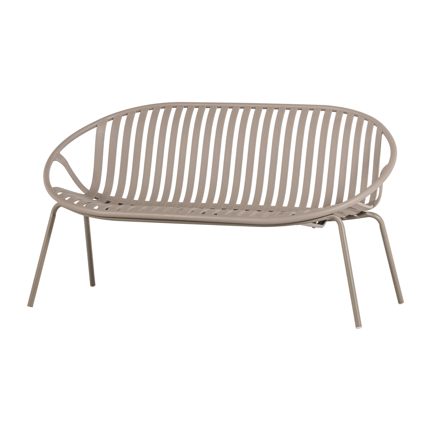 BRUCE GARTEN 2-SITZER BANK PP/METALL SAND