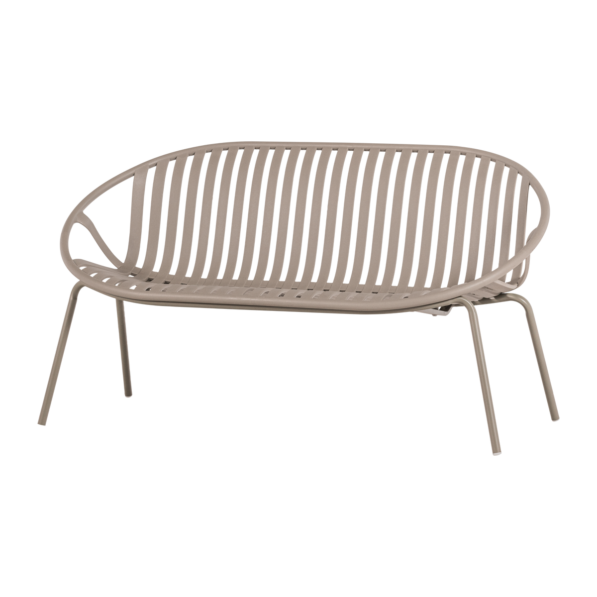 BRUCE GARTEN 2-SITZER BANK PP/METALL SAND
