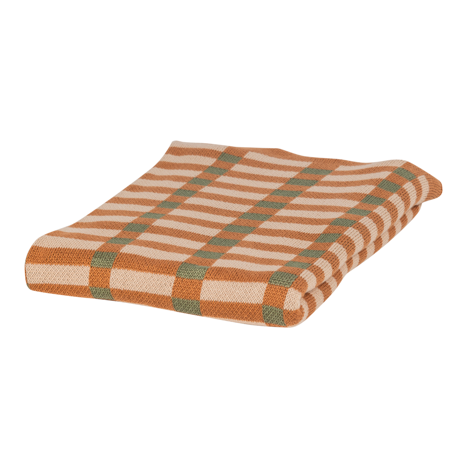 VOLA PLAID GRÜN/ORANJE