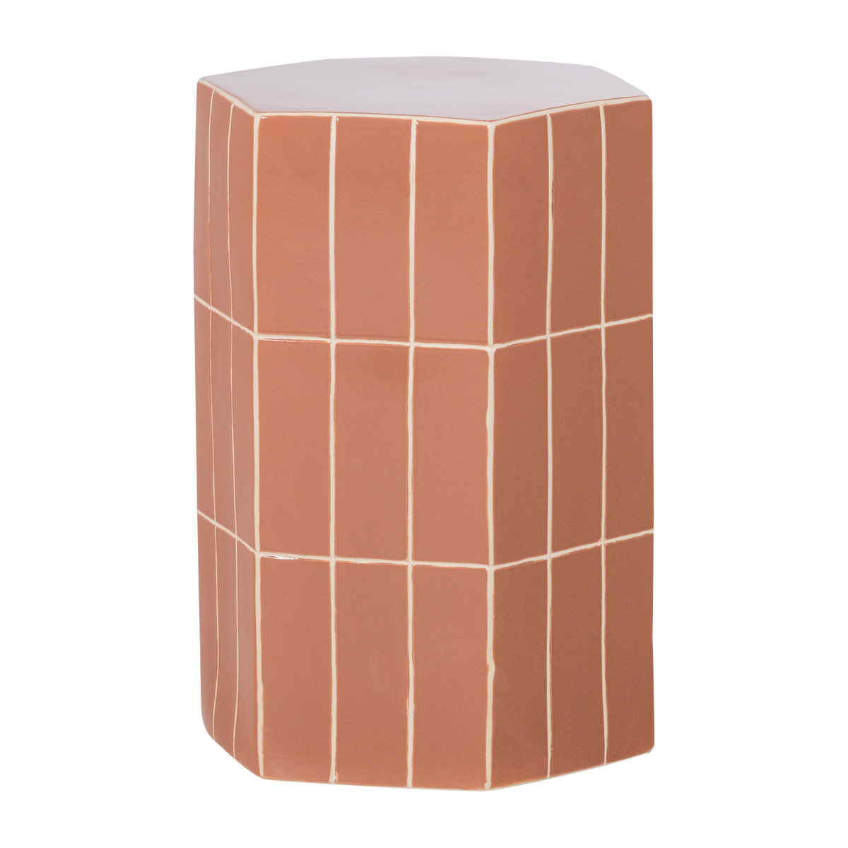 PLU DEKORATIVER BEISTELLTISCH 54X38X32 CM KERAMIK ALTROSA