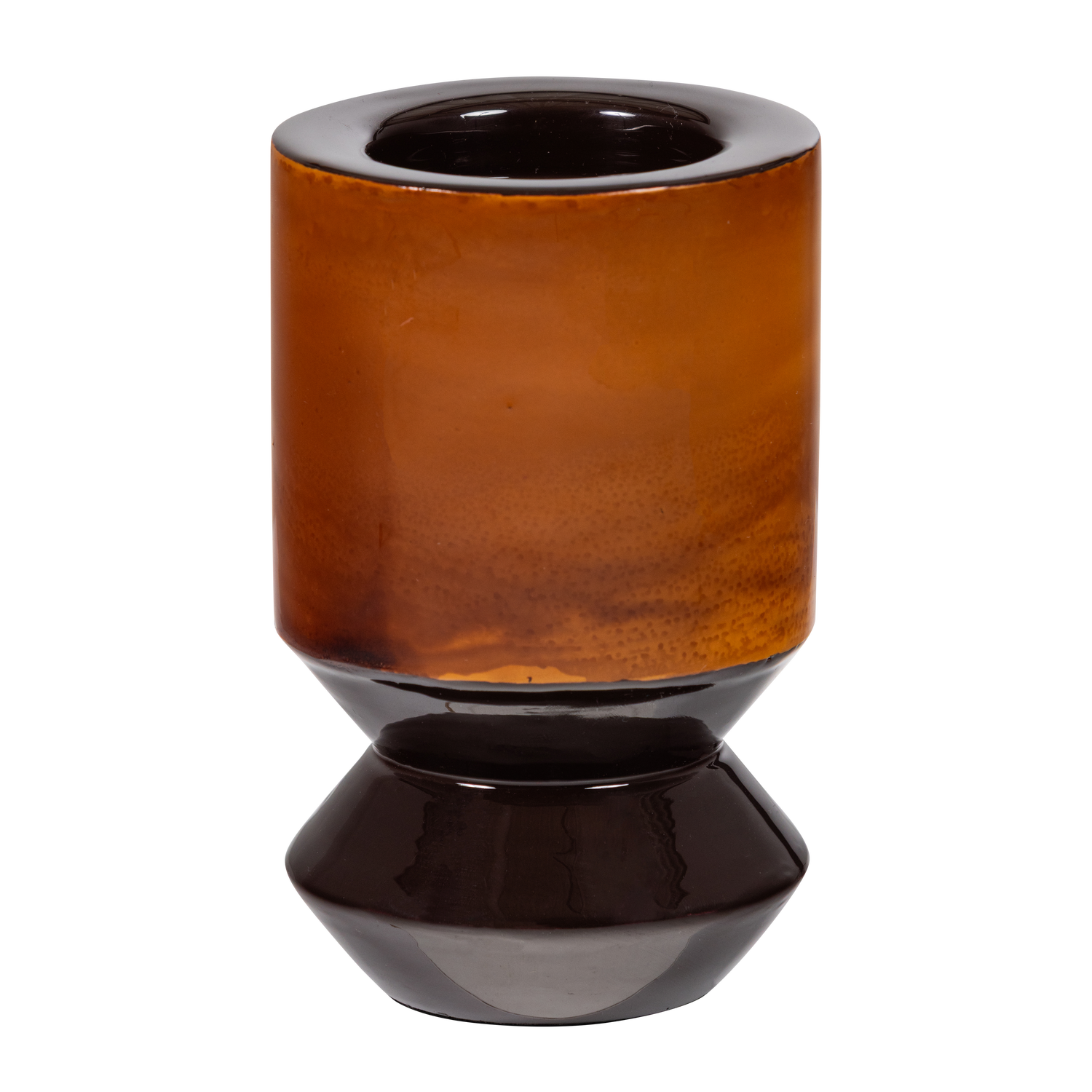 KIVA KERZENHALTER 20X12 CM METALL BRAUN