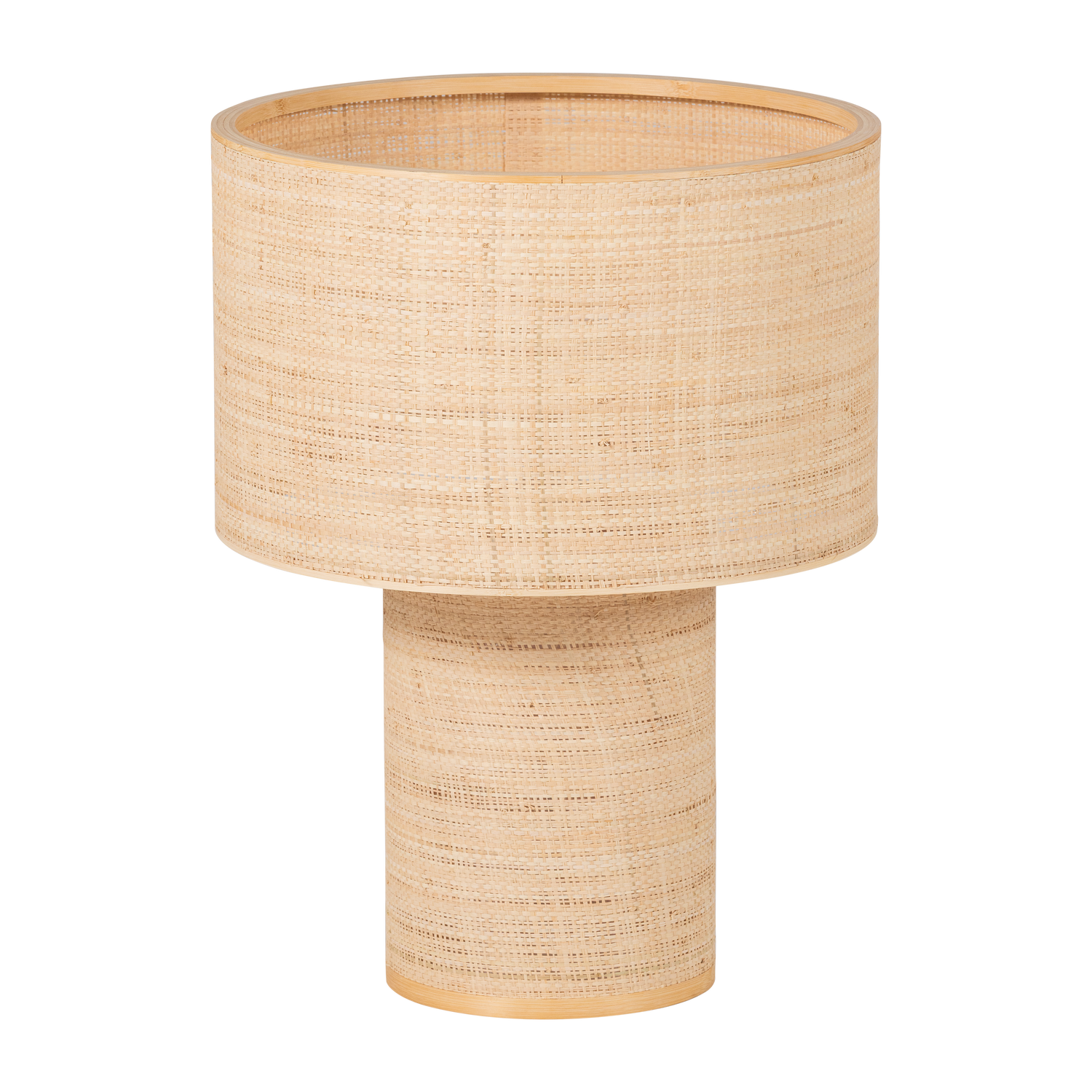 SYRO TISCHLAMPE RAFFIA NATUR 55XO42 CM